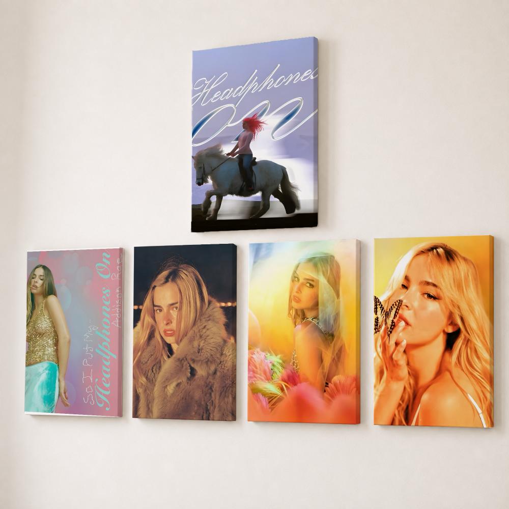 Canvas Wrap Ready - Şarkıcı A-addison Rae'nin Kaligrafi Tablosu HD