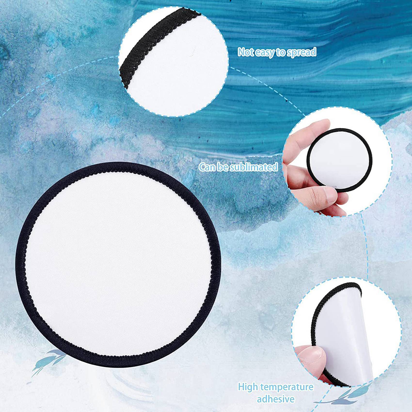 Hat Sublimation Blank - ABXF-48 Parça Süblimasyon Yama Malzemesi, Kaliteli