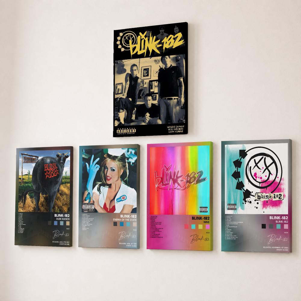 Canvas Wrap Ready - Rock Grubu B-Blink 182 Tablo Kaligrafi
