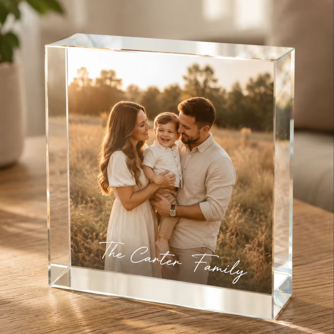 Kişiye Özel Aile Akrilik Fotoğ - Photo Acrylic Block incelemesi ve fiyatı