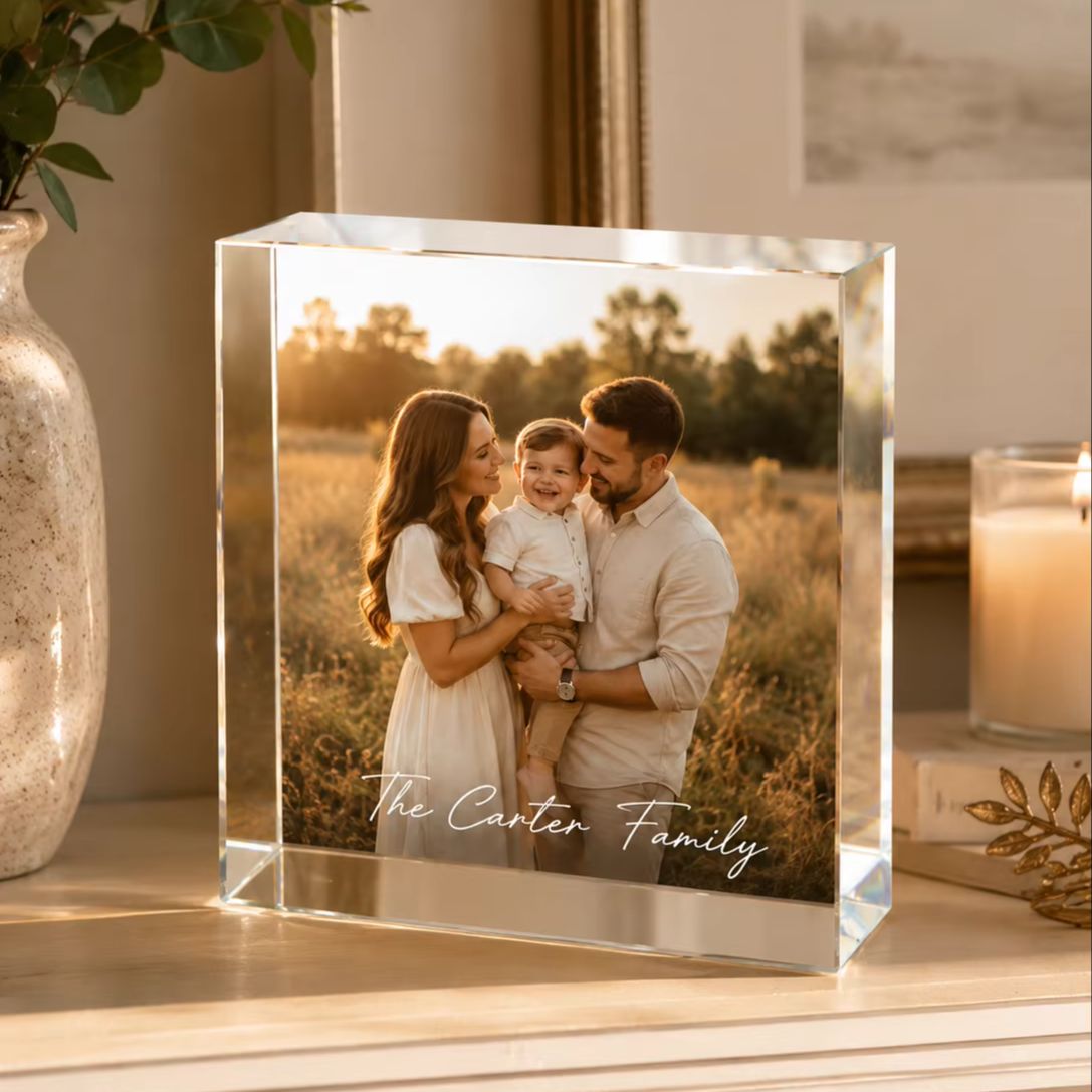 Kişiye Özel Aile Akrilik Fotoğ - Photo Acrylic Block incelemesi ve fiyatı