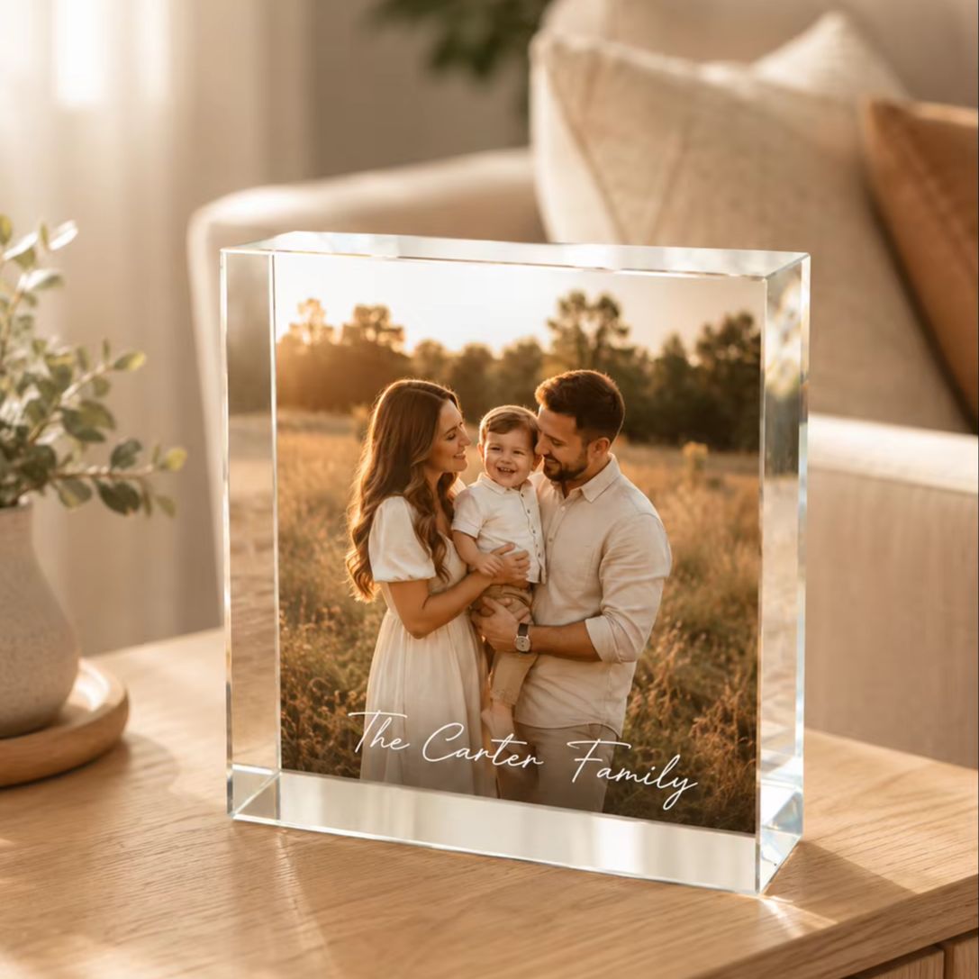Kişiye Özel Aile Akrilik Fotoğ - Photo Acrylic Block incelemesi ve fiyatı